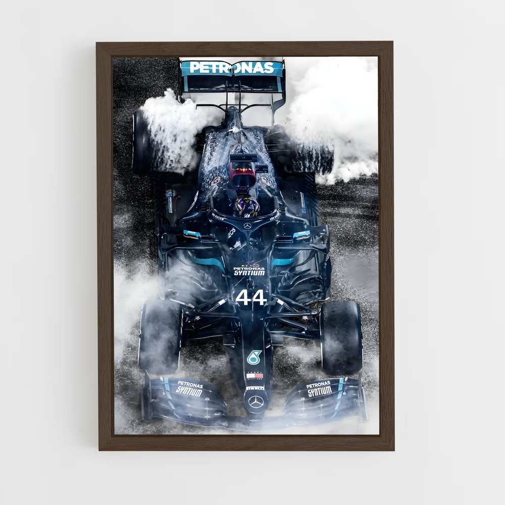 Poster Futuriste Mercedes – affiche Voitures de Formule 1 (vue 5)